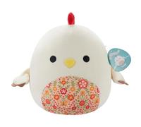Squishmallows SQCR05418 Todd The Beige Rooster with a Floral Belly, Multicolor