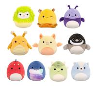 Squishmallows Paquete de 10 unidades originales de 5 pulgadas - Axel, Bijan, Cavaleri, Dolan, Gertrude, Greer, Herman, Meghan, Nolan, Sol - Peluche oficial de Jazwares (pequeño)