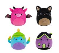 Squishmallows Paquete de 4 Originales de Halloween - Peluche Oficial de Jazwares (pequeño) (Exclusivo de Amazon)