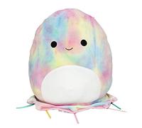 Squishmallows Peluche oficial de Kellytoy de 11 pulgadas, diseño de medusas de teñido anudado arcoíris Janet