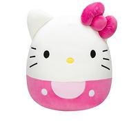 Squishmallows JWHK-12KP Hello Kitty, Sanrio Vestido Rosa de 12 Pulgadas para añadir escuadrón, Animal de Peluche ultrasuave de tamaño Mediano, Peluche Oficial de Kelly