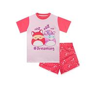 Squishmallows Pijama Conjunto de Pijama Corto para niña Rosa 8-9 años