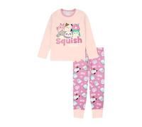 Squishmallows Pijama para niñas | Conjunto de pijama largo para niñas | Pijamas de felpa Squish Squad | De 6 a 13 años, rosa, 6-7 Years