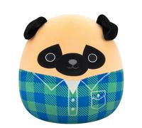 Squishmallows Pluschfigur Brown Pug in Green and B ACC NUEVO