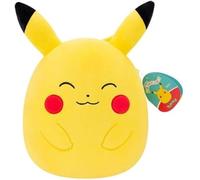 Squishmallows Pokemon Pikachu de 25 cm - Amarillo/Rojo - Juguete Relleno de Pokémon de Oficina para niños 3+
