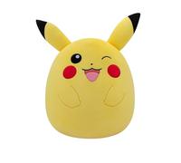 Squishmallows Peluche Pikachu SQPK00042 – 35 cm – Diseño oficial de Pokémon – Jazwares