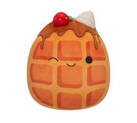 Squishmallows SQCR05376 - Weaver The Waffle con Fresas y Crema Batida, Multicolor