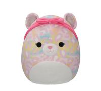 Squishmallows SQCR05426 - Peluche de Leopardo de Michaela el Arco Iris (30 cm), diseño Oficial de Jazwares