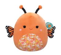 Squishmallows SQCR05473 Mony La Mariposa monarca Naranja con Vientre Floral, 40,6 cm, Multicolor
