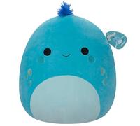 Squishmallows SQCR05475 Djimon The Cyan Iguana con Pelo Azul, Multicolor