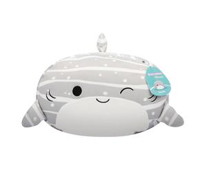 Squishmallows SQCR06550 Sachie el tiburón 30 cm Stackables - Peluche Oficial de Jazwares, Supersuave