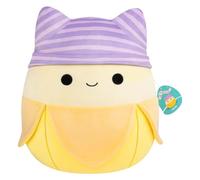 Squishmallows SQCR08608 Junie The Banana con Gorro de Gato, 40 cm, Peluche Oficial Jazwares, Supersuave