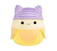 Squishmallows SQCR08608 Junie The Banana con Gorro de Gato, 40 cm, Peluche Oficial Jazwares, Supersuave