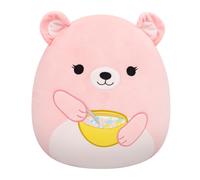 Squishmallows SQCR09490 - Hominy der Bär mit Müslischale 30 cm, offizielles Jazw