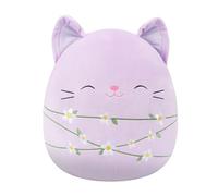 Squishmallows SQER01484 - Mak The Cat with Flowers, 19 cm, Oficial Jazwares, Peluche Supersuave