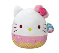 Squishmallows SQK0953 - Peluche de Hello Kitty Rosa en Helado, 30 cm, Peluche Oficial de Jazwares, Supersuave
