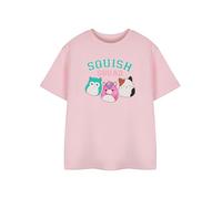 Squishmallows Squad Girls - Camiseta de manga corta para niñas, bonita camiseta gráfica de escuadrón para niños, adorables personajes de peluche de juguete, ropa infantil, regalo para fanáticos, rosa,