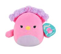 Squishmallows Sweetpea Original de 7.5 Pulgadas, Pavo Real Rosa y Morado Multico