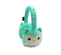 Squishmallows Winston The Owl - Auriculares Bluetooth de Felpa con micrófono Integrado para Hacer Llamadas telefónicas. Rango Bluetooth de 10 Metros, Control de Volumen, Almohadillas de Felpa Suave y