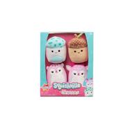 Squishville by Squishmallows Fall Friends Squad - Cuatro Juguetes para niños (5 cm)