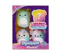 Squishville- Pack de 4 Batik Squad Peluche, Multicolor (Jazwares SQM0328)