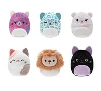Squishville SQM0330 Pack of 6 Cuddly Purr-FECT Squad Six 2-Inch Plush-Toys for K