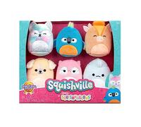 Squishville SQM0472-Pack de 6 Figuras de Peluche supersuaves, minimallows, 5 cm
