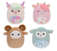 Squishville SQM0506 - Juego de 4 Figuras de Peluche supersuaves (5 cm)