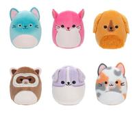 Squishville SQM0510-Pack de 6 Buenos Compañeros Squad, minimallows súper Suaves, Figuras de Peluche de 5 cm