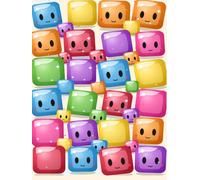 Squishy Cube Sketchbook: Blank Notebook for Kids | 8.5 x 11 | 100 Pages | Hardcover