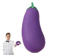 Squishy Eggplant Toy - Squeeze Sensory Stress Relief , Soft Food Simulation Fidget Toy For Kids Adults, Funny Desk Squeeze For Party Favors Classroom Prizes Stress Relief Decor