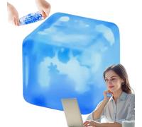 Squishy Ice Cubes, 1.2 in Squishy Cube Stress Ball, Juguete silencioso, Juguetes Autismo Antiestres Squeeze para aliviar el estrés y Enfoque, para niños y Adultos
