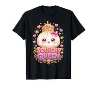 Squishy Queen Cute Kawaii Dumpling Princess Corona Corazones Camiseta