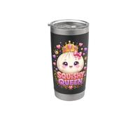 Squishy Queen Cute Kawaii Dumpling Princess Corona Corazones Vaso térmico de acero inoxidable de doble pared