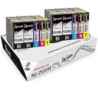 Squuido 10 Cartuchos de Tinta PGI-2500 XL PGI-2500XL compatibles para Canon MAXIFY MB5350 iB4050 MB5050 MB5150 MB5450 iB4150 MB5455 MB5155 | Alto Rendimiento 2500/1755/1295/1520 páginas