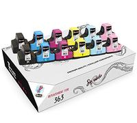 Squuido 12 Cartuchos de Tinta 363 363XL compatibles para HP Photosmart C7280 C8180 C5180 C6180 C6280 C7180 3310 3210 3110 8250 D6160 D7160 D7260 D7460 | Alto Rendimiento