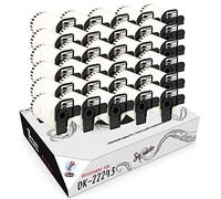 Squuido 30 rollos cintas DK-22243 DK22243 Etiquetas Continuas compatibles para Brother P-Touch QL-1050 QL-1050N QL-1060N QL-1100 QL-1110NWB | 102mm x 30.48m