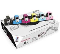 Squuido 6 Cartuchos de Tinta 363 363XL compatibles para HP Photosmart C7280 C8180 C5180 C6180 C6280 C7180 3310 3210 3110 8250 D6160 D7160 D7260 D7460 | Alto Rendimiento