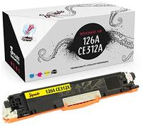Squuido Cartucho de tóner Amarillo 126A CE322A Compatible para HP Laserjet Pro M175nw M175a CP1025 CP1025nw TopShot MFP M275 M275a M275nw | Alto Rendimiento 1000 páginas