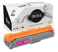 Squuido Cartucho de tóner Magenta TN-245 TN-245M Compatible para Brother DCP-9015CDW DCP-9020CDW MFC-9140CDN MFC-9330CDW MFC-9340CDW HL-3140CW HL-3142CW HL-3170CDW | Alto Rendimiento 2200 páginas