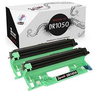 Squuido Pack de 2 Tambores DR-1050 compatibles para Brother DCP-1510 DCP-1512 DCP-1610W DCP-1612W HL-1110 HL-1112 HL-1210W HL-1212W MFC-1810 MFC-1910W | Alto Rendimiento 10000 páginas