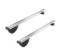 SQWDWEGF Baca de Coche 2 Barras Transversales Universales Portaequipajes Coche 120/130 Cm Impermeables Soporte Almacenamiento Equipaje Cerradura Antirrobo Baca Coche(130cm)