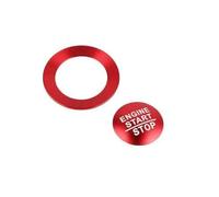 SQWDWEGF Jeep Grand Cherokee 2014-2019 Botón Arranque Y Parada Motor Automóvil Cubierta Empuje Anillo Encendido Adhesivo Embellecedor Accesorios El Automóvil Rojo ABS Decorativo Sticker