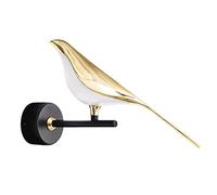 SQWHIIY Magpie Wall Lamp TV Background Art Bird Wall Light Luxury Hotel Bedroom Bedside Lamp Simple Creative Bird Wall Lamp (Color : Neutral light, Size : 1 lamp)