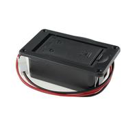 SQXBK Funda protectora para batería de pastilla de guitarra, color negro, enchufe de 2 pines, 9 V, funda para batería de bajo eléctrico con 4 tornillos para herramienta de repuesto de pastilla de