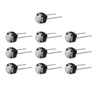 SQXBK Interruptor de botón táctil Pulsador Conmutador 10 unids 2 Pin 6x6x5mm DIP redondo Micro interruptor táctil