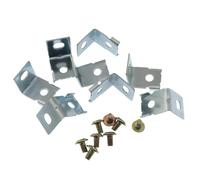 SQXBK Juego de 8 soportes de montaje de fuente de alimentación conmutada, soporte de pie de montaje de clip de alimentación adecuado para la mayoría de accesorios de interruptor de alimentación con