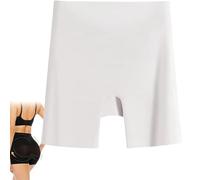 SQYZRZ Choosemuc Underwear, Women's 7A-Grade High-Waisted Invisible Ice Silk Tummy Control and Butt Lift Underwear 3-in-1 (White,3XL)