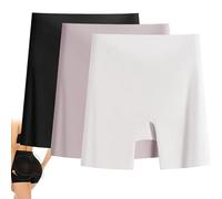 SQYZRZ Choosemuc Underwear, Women's 7A-Grade High-Waisted Invisible Ice Silk Tummy Control and Butt Lift Underwear 3-in-1 (3PCS-A,L)