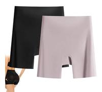 SQYZRZ Choosemuc Underwear, Women's 7A-Grade High-Waisted Invisible Ice Silk Tummy Control and Butt Lift Underwear 3-in-1 (2PCS-D,3XL)